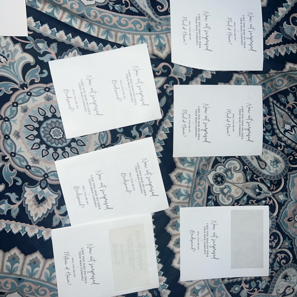 Bridesmaids/ maid of honor stickers * accepting all offers